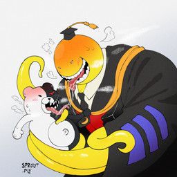 koro-sensei, monokuma, assassination_classroom, danganronpa, spike_chunsoft