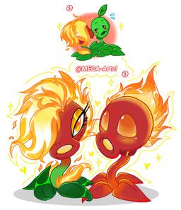 peablaze_(leafpaw), electronic_arts, plants_vs._zombies, popcap_games, mega-arts