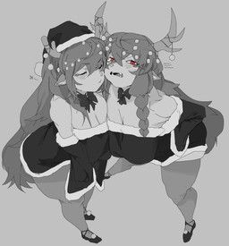 diana_(trickcal), christmas, trickcal, meckmeck00124, 2_horns
