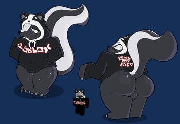 roblox, pinnipip, animal_hood, anthro, backsack