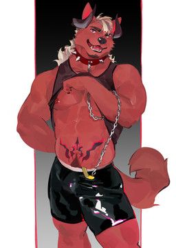 seatohao, abs, anthro, beard, biceps