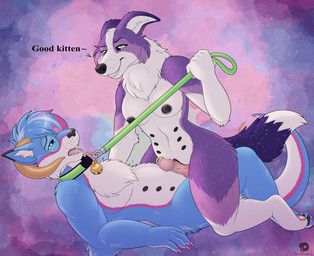 kinktober, thatblackfox, anthro, bell, bell_collar