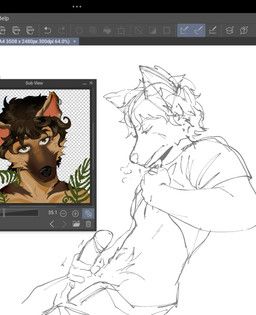 fan_character, kamyst, anthro, art_program_in_frame, bite