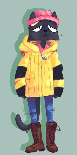 herutastic, anthro, beanie, black_body, black_fur
