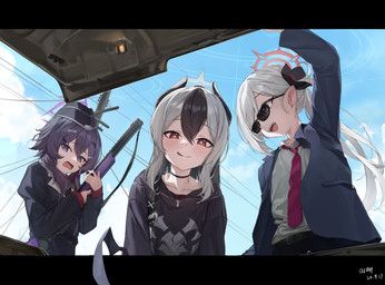 haruka_(blue_archive), kayoko_(blue_archive), mutsuki_(blue_archive), blue_archive, nexon