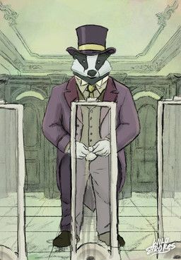 wild_strokes, 5_fingers, accessory, anthro, badger