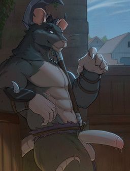 oriont, anthro, balls, big_penis, black_body