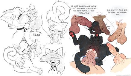 mochi_(clopez), mrclopns, abdominal_bulge, balls, barbed_tongue