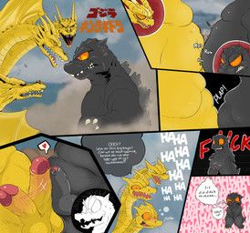 godzilla, king_ghidorah, godzilla_(series), king_of_the_monsters, mythology