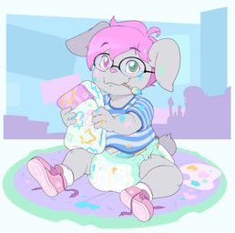 bubblepuppers, anthro, blue_clothing, blue_shirt, blue_topwear