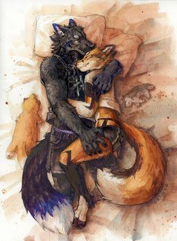 akatan_(character), shadz_(akatan_art), akatan_art, anthro, bed