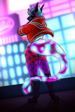 outrun_(s3cur3), mythology, daxhush, anthro, blue_hair