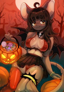 christianity, halloween, strawberrynightmilk, accessory, ahoge