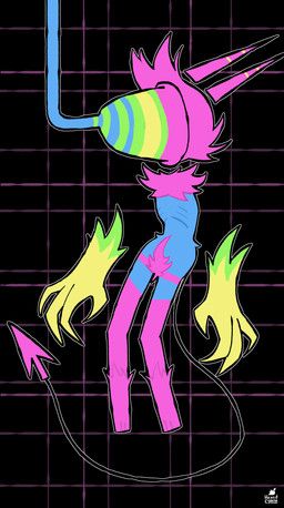 cyana_(hexedcyana), deltarune, undertale_(series), hexedcyana, alternate_form