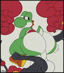 yoshi_(character), mario_bros, nintendo, henrique_rick, backsack