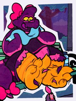 patugh, 3_toes, accessory, ambiguous_gender, anthro