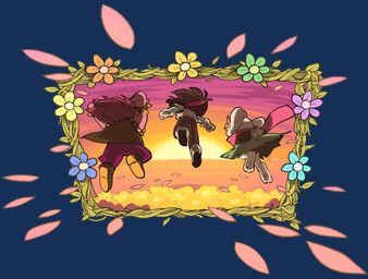 kris_dreemurr, ralsei, susie_(deltarune), deltarune, undertale_(series)