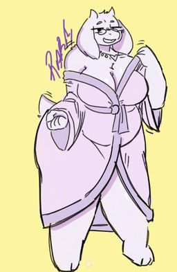 toriel, undertale_(series), raty_yay, 2_horns, 3_toes