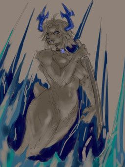 carol_holiday, deltarune, undertale_(series), yourhostkaz, 2_horns