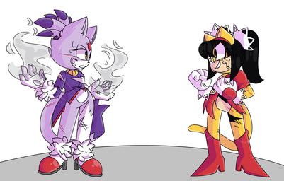 blaze_the_cat, honey_the_cat, sega, sonic_the_fighters, sonic_the_hedgehog_(series)