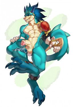 rashek, mioui, anthro, balls, blue_body