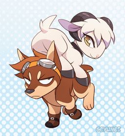 seyumei, bovid, butt, canid, canine