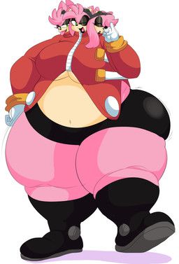 amy_rose, cerberus_rose_(neko-gami), fan_character, eggman_empire, sega