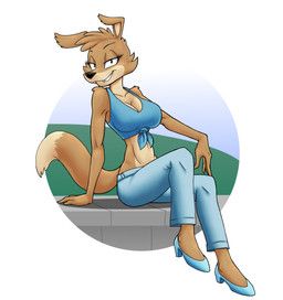 daisy_dingo, blinky_bill_(series), thescornfulreptilian, anthro, bottomwear