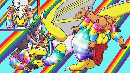 bandit_(wolfie2035), migueldivinedragon, price_the_camel, lgbt_pride_month, mythology
