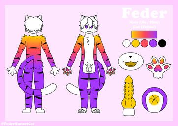 feder_(federsunsetcat), federsunsetcat, animal_genitalia, animal_penis, anthro