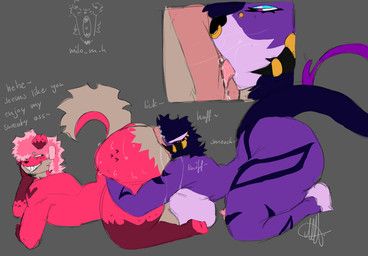 gg_(ggthekitty), milo_(milo_m.h), milo_m.h, all_fours, anal