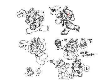 beep-0, edge_(mario_plus_rabbids), jeanie_(mario_plus_rabbids), rabbid_luigi, rabbid_mario