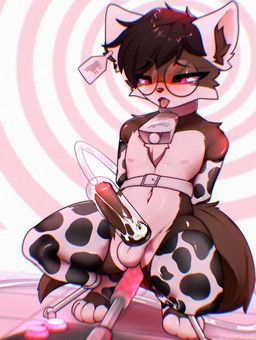 felix_lockhart, romancruzzz, animal_print, anthro, armwear