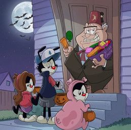 dot_warner, thaddeus_plotz, wakko_warner, yakko_warner, animaniacs
