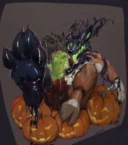oselotti, animal_genitalia, animal_penis, anthro, antlers