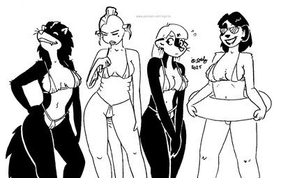 catherine_o'daisies, jillian_(tegerio), kelly_o'dor, vanessa_(tegerio), zandar's_saga