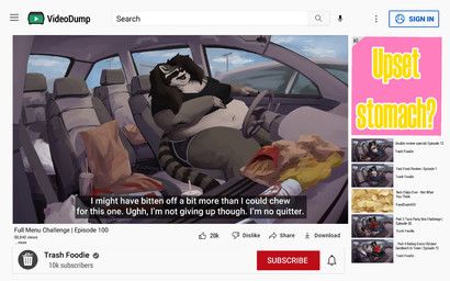 youtube, silverfang725, advertisement, anthro, athletic_wear