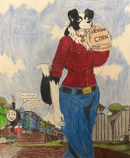 farmer_mccoll_(thomas_and_friends), katie_the_sheepdog_(thomas_and_friends), terence_the_tractor, thomas_the_tank_engine, mattel