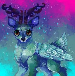 suippupupu, ambiguous_gender, antlers, black_nose, brown_antlers
