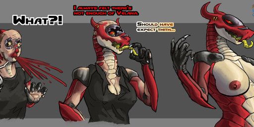 velana_(skiesofsilver), xen_(xenthetechnomorph), xenthetechnomorph, 4_fingers, 4_horns
