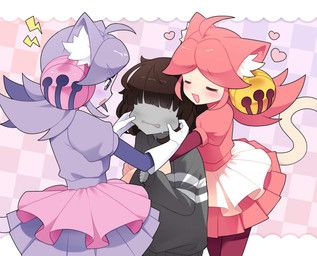irritable_ghost_(deltarune), mew_mew_(undertale), pink_(deltarune), vessel_(deltarune), deltarune