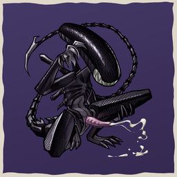 alien_(franchise), comfortik, 4_toes, alien, black_body