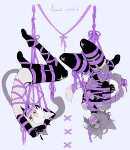 lenoidpipisoid, arms_tied, armwear, bdsm, black_clothing