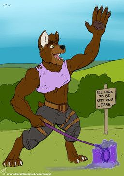 whitecolt_productions, anthro, big_hands, brown_body, brown_eye_patch