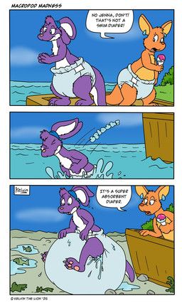 kelvinthelion, annoyed, anthro, aquatic, big_diaper
