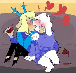 carol_holiday, toriel, deltarune, undertale_(series), pazzypanda