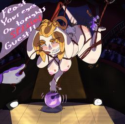 orangecream, anthro, audience, bdsm, blush