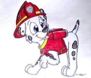 marshall_(paw_patrol), nickelodeon, paw_patrol, silversimba01, armor
