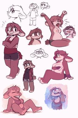 panela_(fuel), fuel_(artist), 3_toes, 4_fingers, anthro
