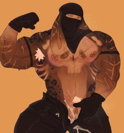 junkrat_(nikto_npd), nikto_npd, andromorph, anthro, armpit_hair